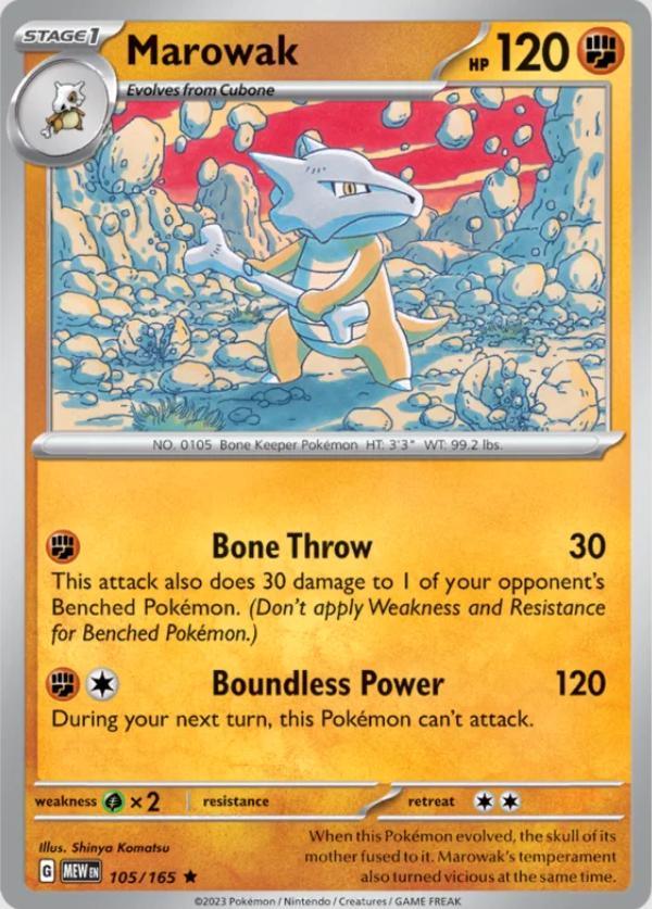 Scarlet & Violet 151 Marowak [Holo] Pokémon card