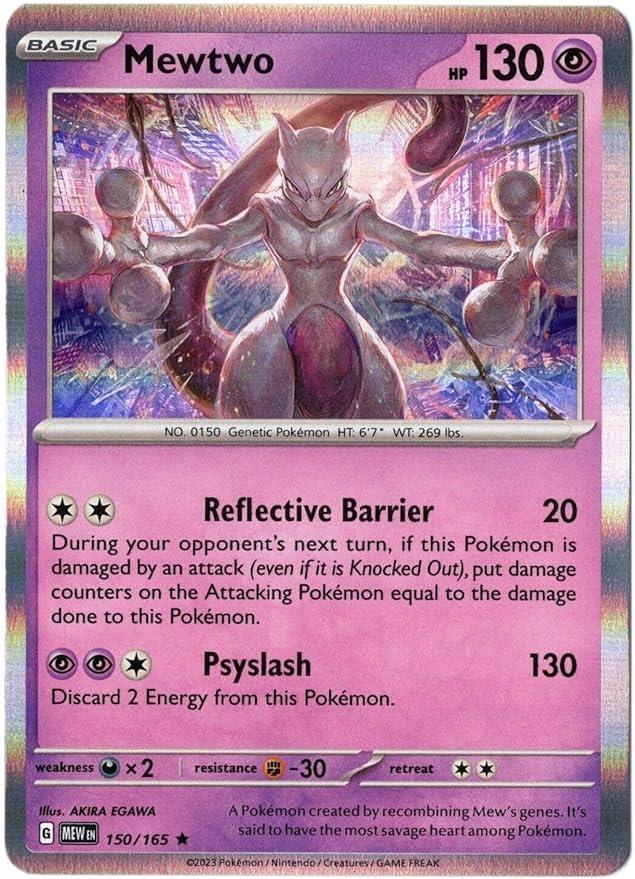 Scarlet & Violet 151 Mewtwo [Holo] Pokémon card