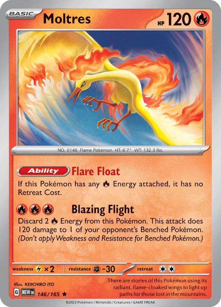 Scarlet & Violet 151 Moltres [Holo] Pokémon card