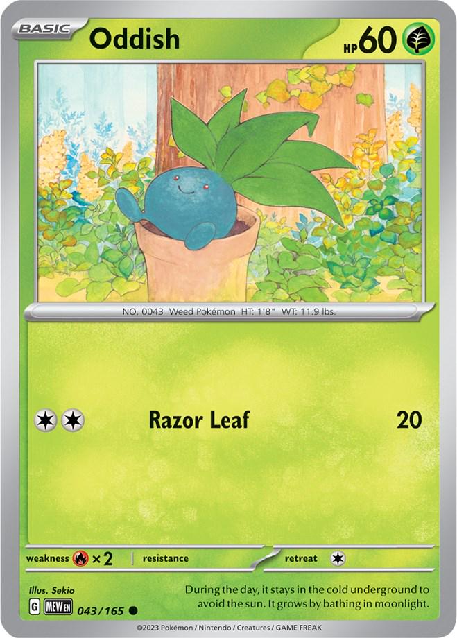Scarlet & Violet 151 Oddish Pokémon card