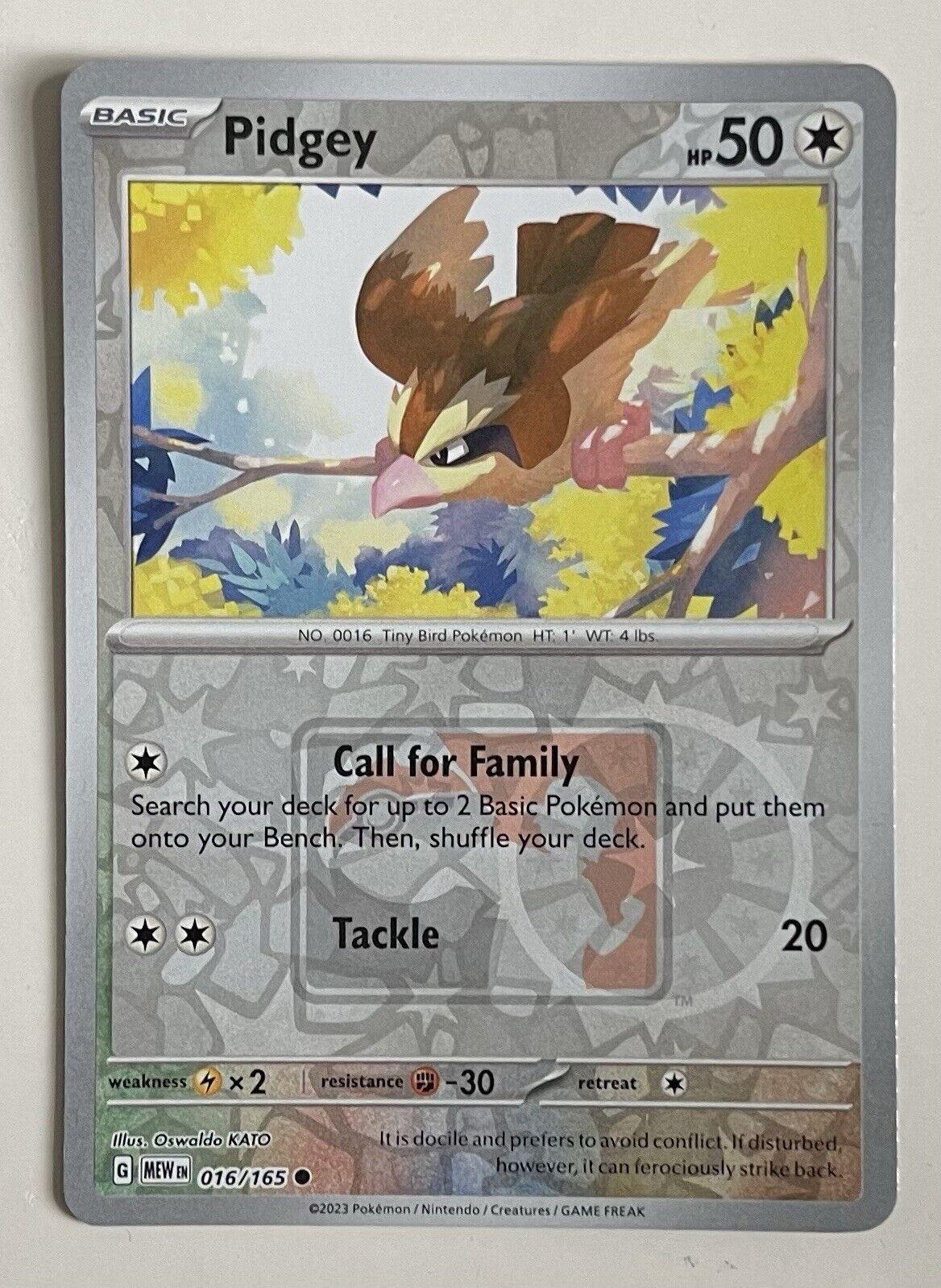Scarlet & Violet 151 Pidgey [Reverse-Holo-Play] Pokémon card