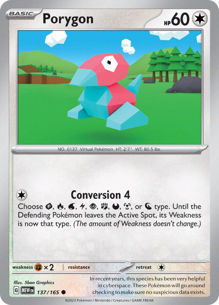 Scarlet & Violet 151 Porygon Pokémon card