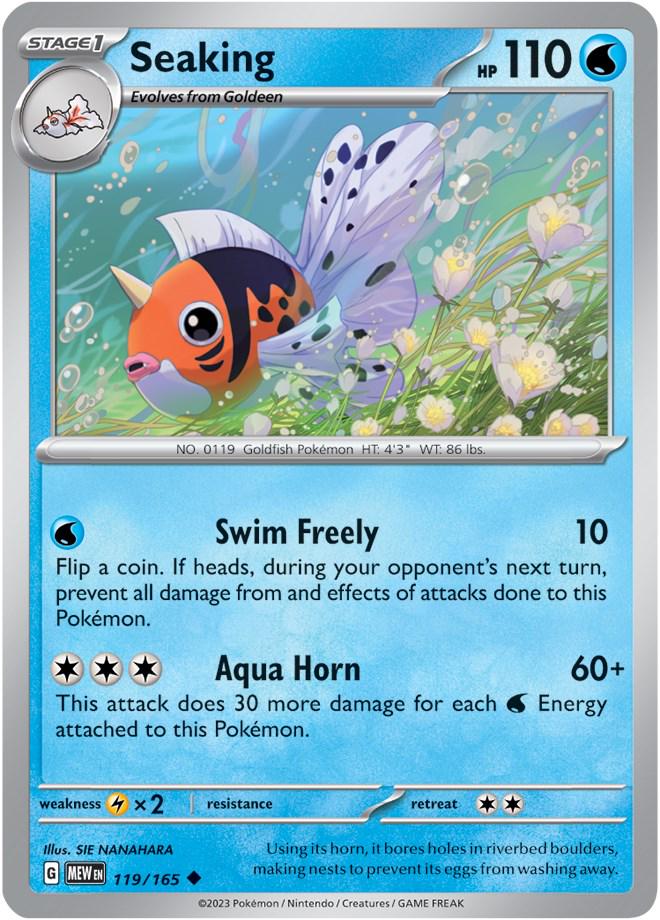 Scarlet & Violet 151 Seaking Pokémon card