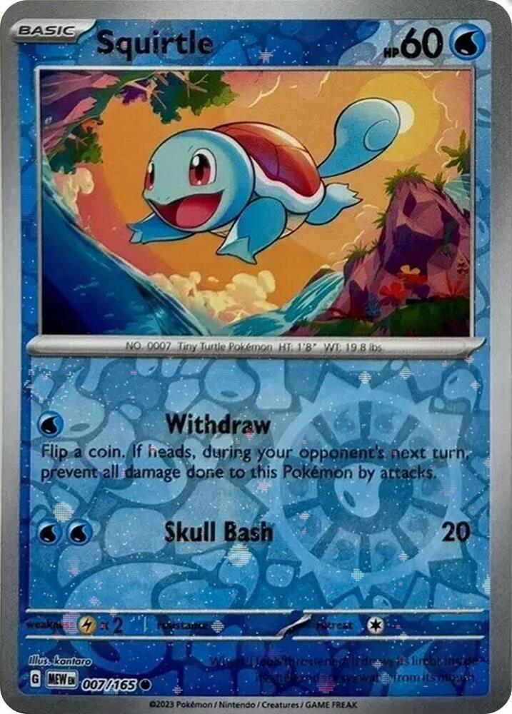 Scarlet & Violet 151 Squirtle [Cosmos-Holo] Pokémon card