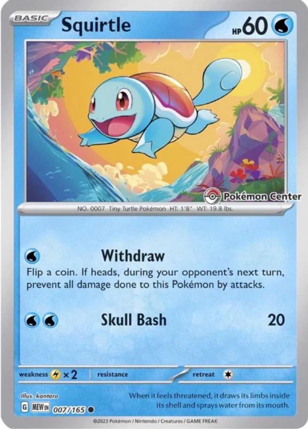 Scarlet & Violet 151 Squirtle [Pokemon-Center] Pokémon card