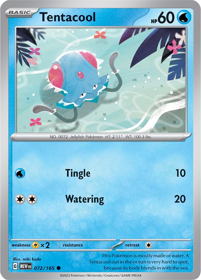 Scarlet & Violet 151 Tentacool Pokémon card