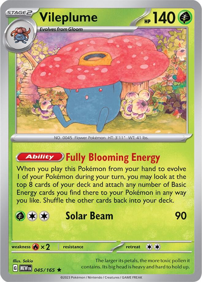 Scarlet & Violet 151 Vileplume [Holo] Pokémon card
