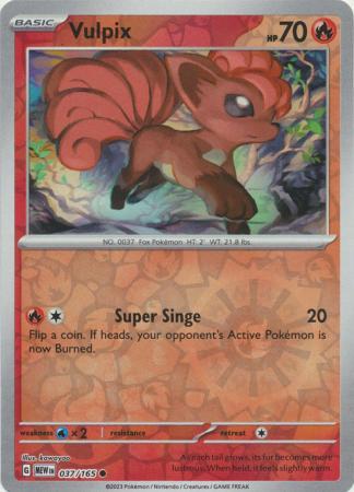 Scarlet & Violet 151 Vulpix [Reverse Holo] Pokémon card