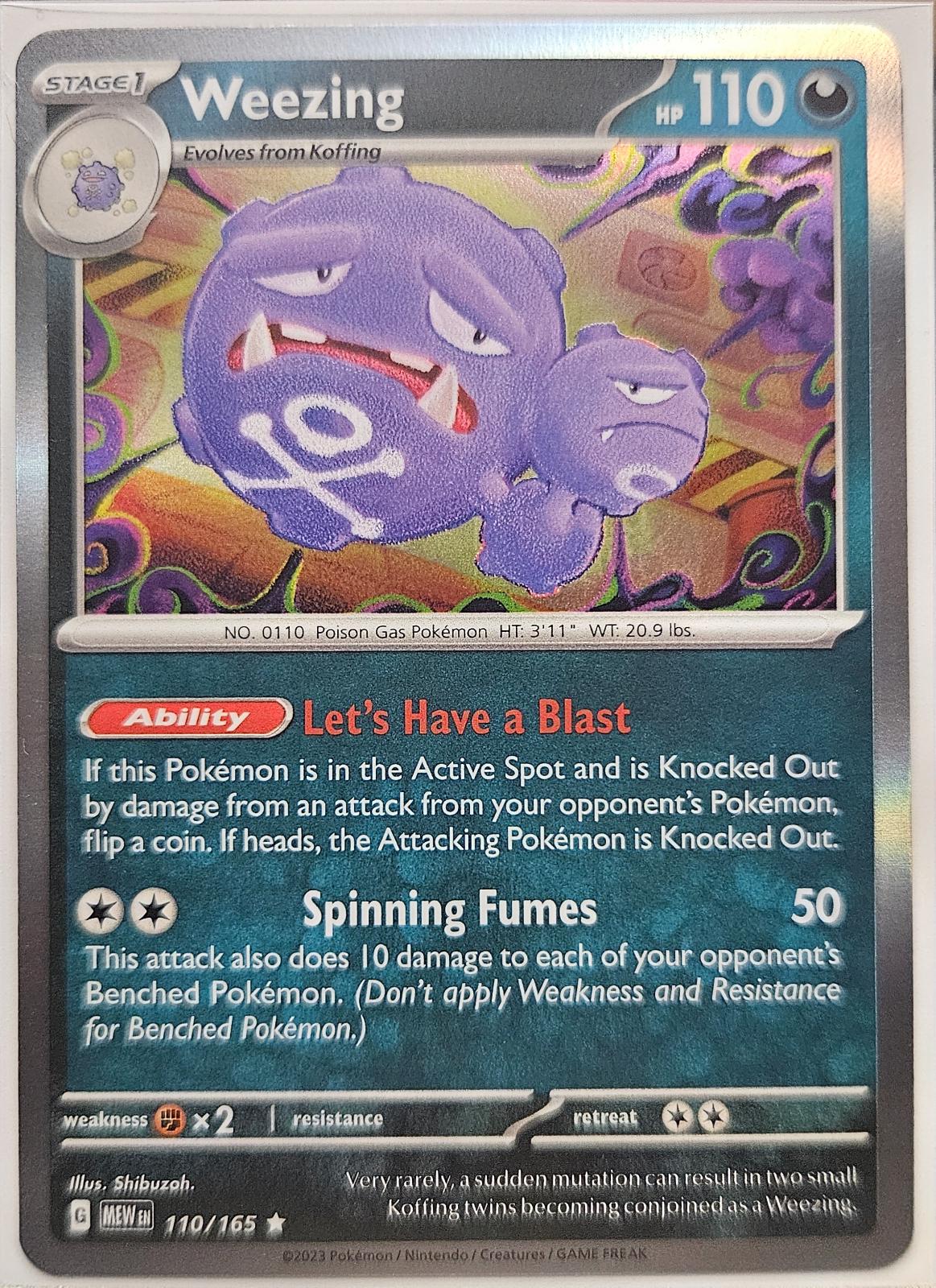 Scarlet & Violet 151 Weezing Pokémon card