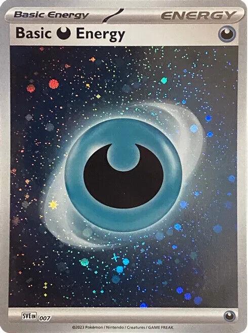 Scarlet & Violet Energy Basic Darkness Energy [Cosmos-Holo] Pokémon card