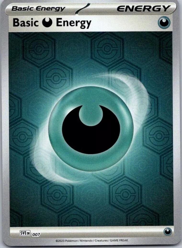 Scarlet & Violet Energy Basic Darkness Energy [Holo] Pokémon card