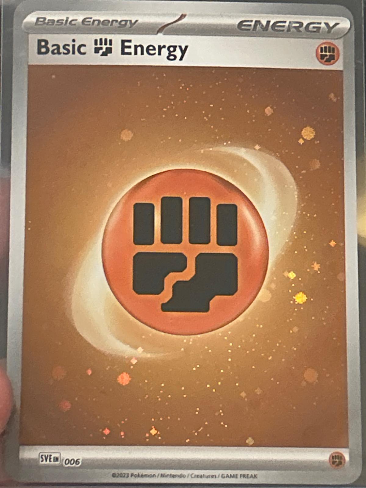 Scarlet & Violet Energy Basic Fighting Energy [Cosmos-Holo] Pokémon card