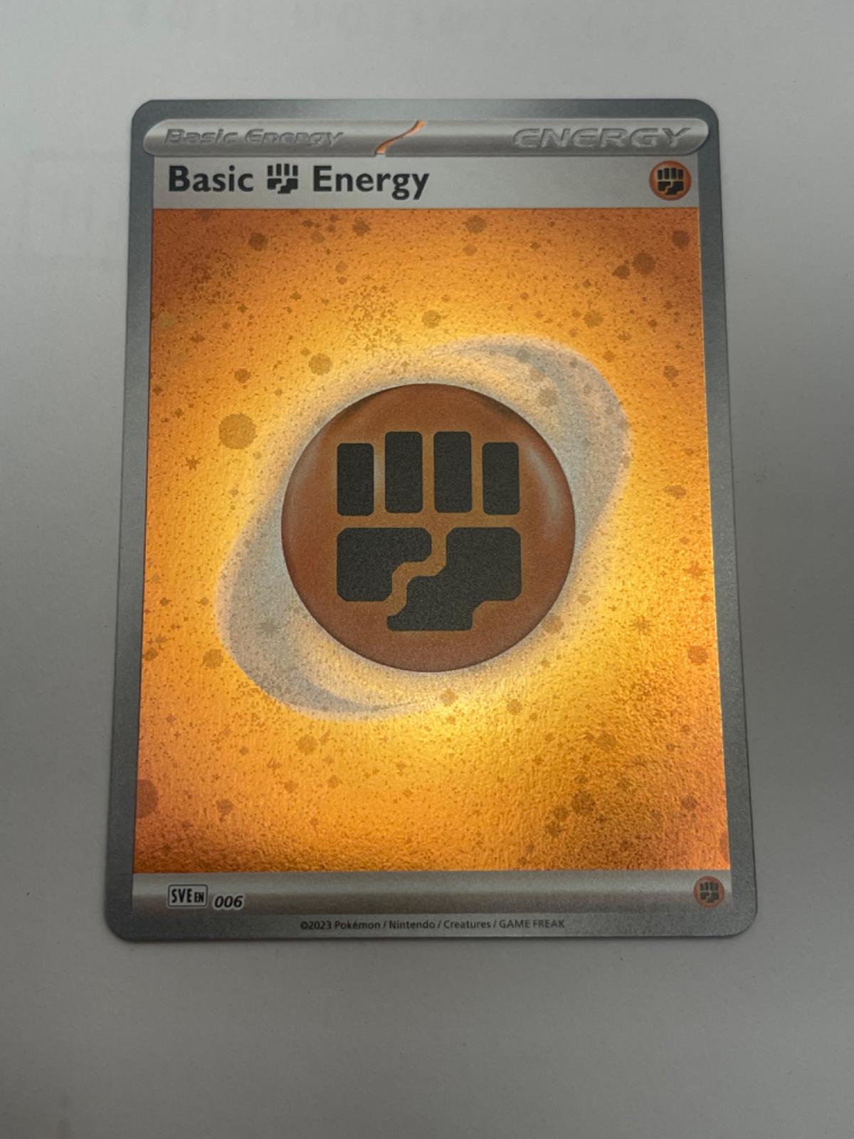 Scarlet & Violet Energy Basic Fighting Energy [Cosmos-Holo] Pokémon card