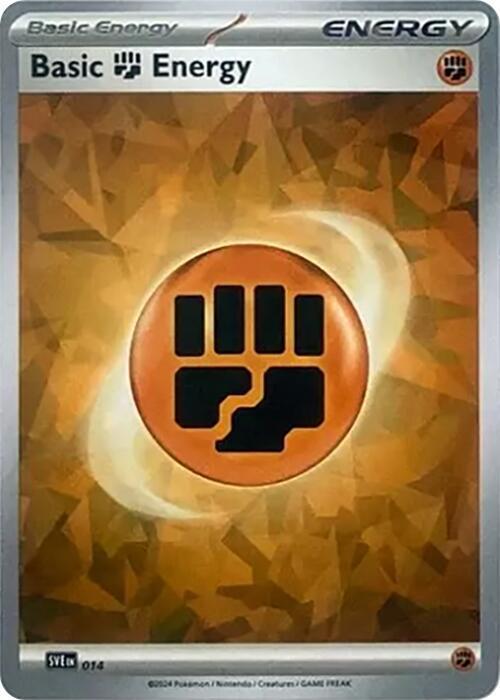 Scarlet & Violet Energy Basic Fighting Energy [Ice-Cracked] Pokémon card