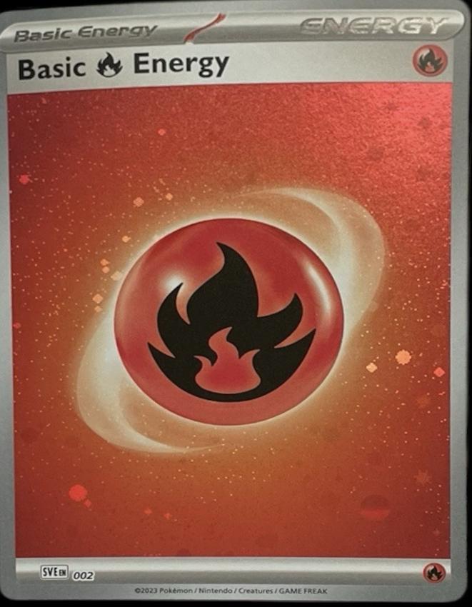 Scarlet & Violet Energy Basic Fire Energy [Cosmos-Holo] Pokémon card