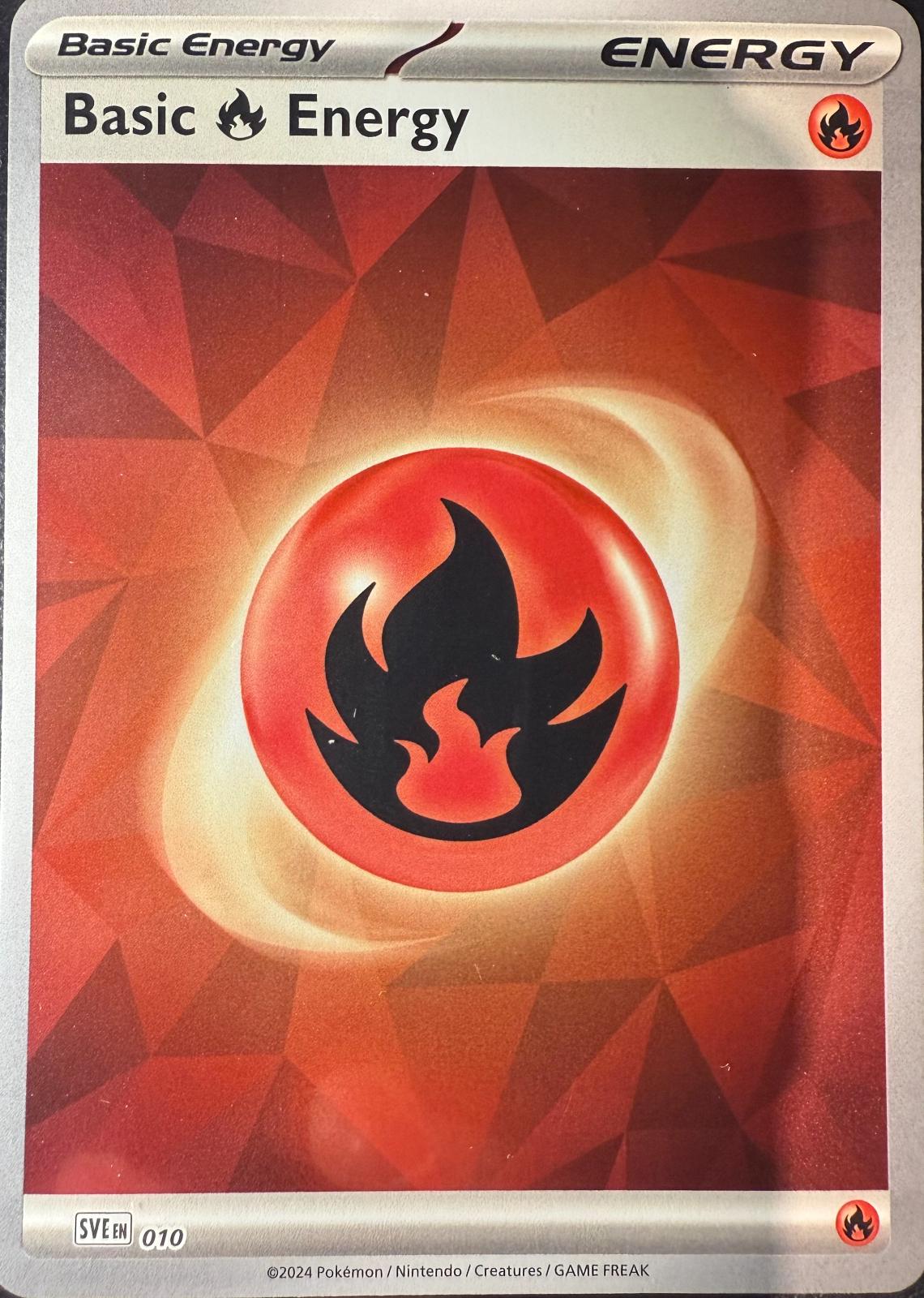Scarlet & Violet Energy Basic Fire Energy [Holo] Pokémon card