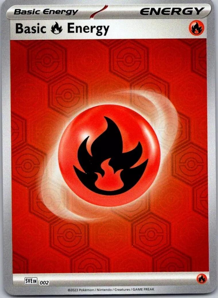 Scarlet & Violet Energy Basic Fire Energy [Holo] Pokémon card