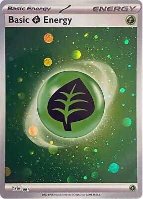 Scarlet & Violet Energy Basic Grass Energy [Cosmos-Holo] Pokémon card