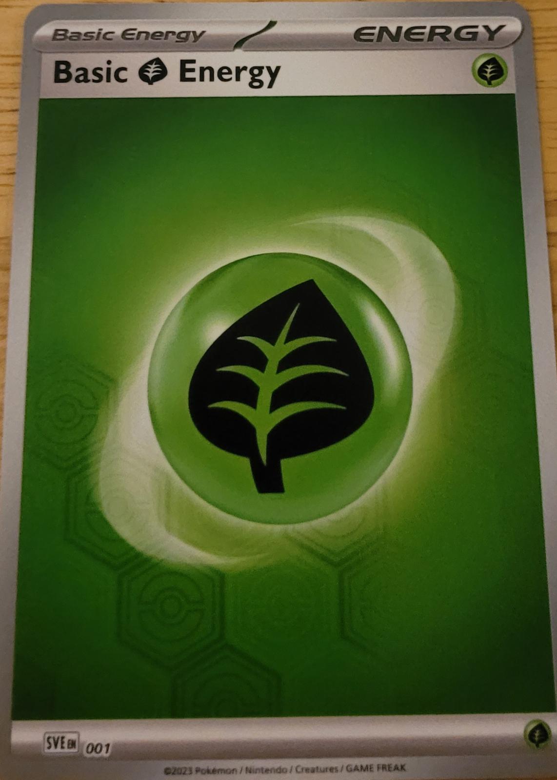 Scarlet & Violet Energy Basic Grass Energy [Holo] Pokémon card