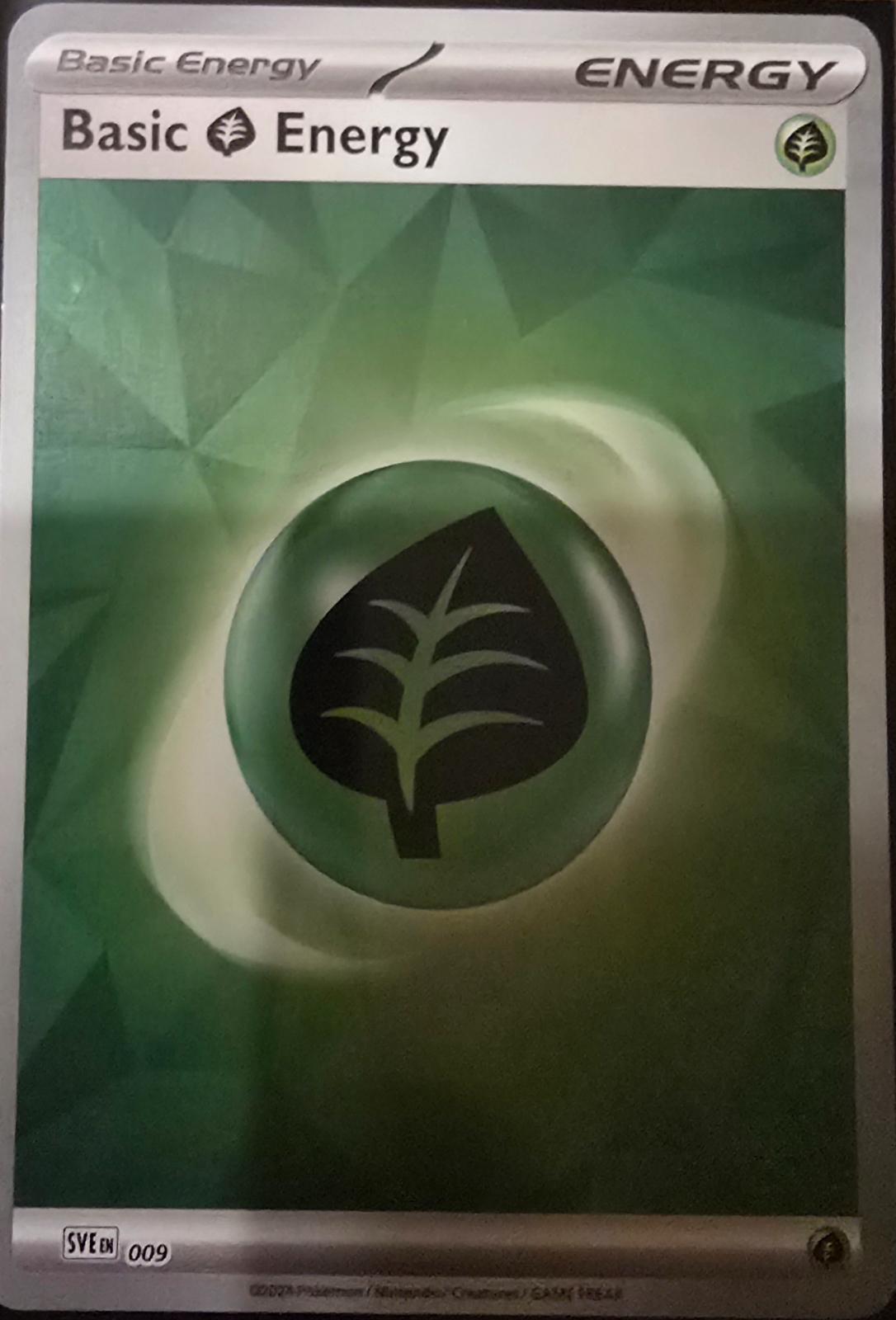 Scarlet & Violet Energy Basic Grass Energy [Holo] Pokémon card