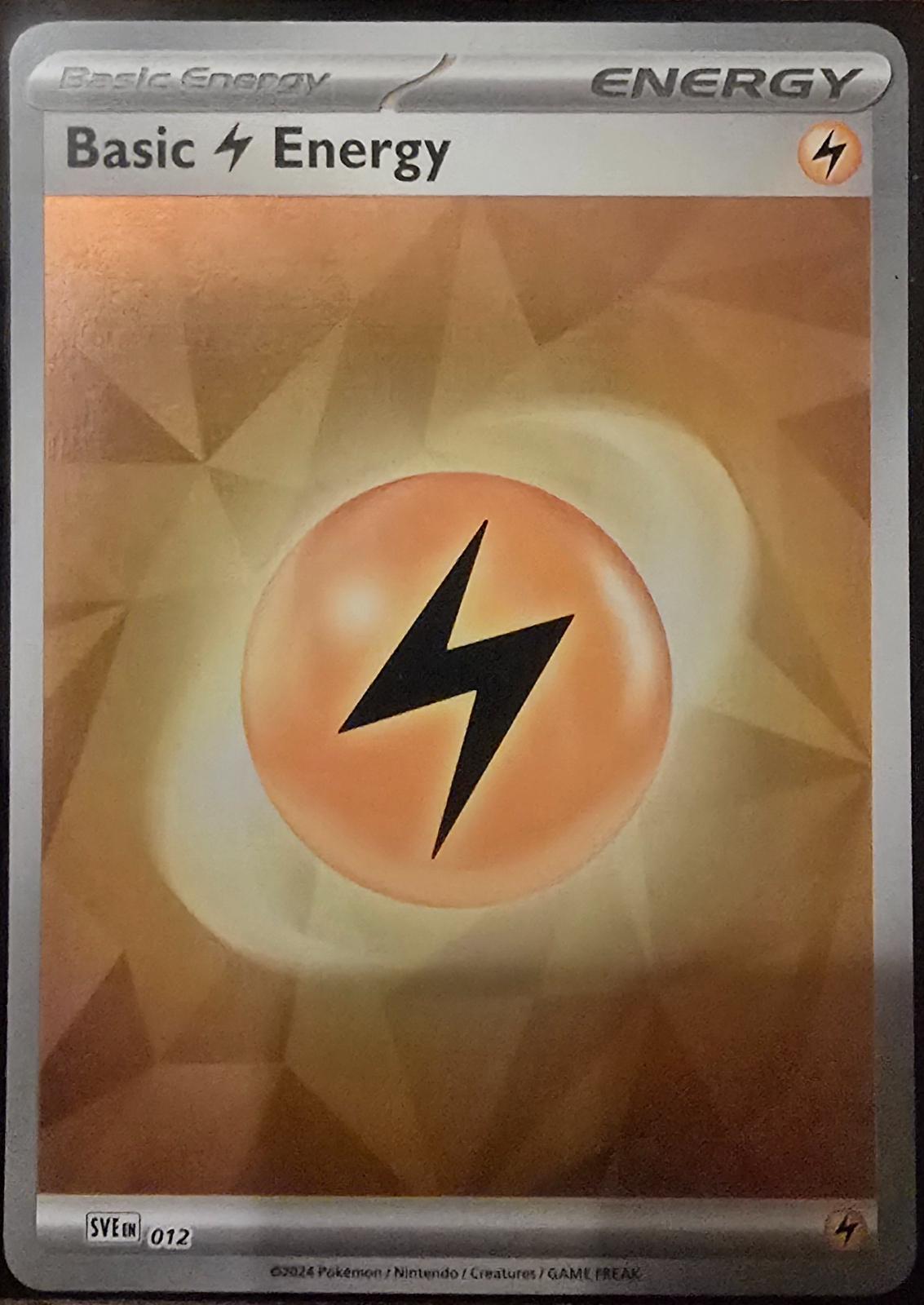 Scarlet & Violet Energy Basic Lightning Energy [Holo] Pokémon card