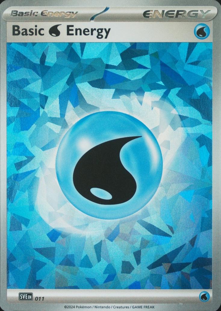 Scarlet & Violet Energy Basic Water Energy [Holo] Pokémon card