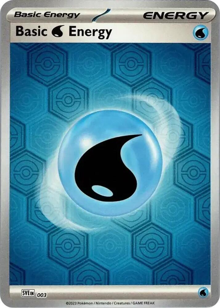 Scarlet & Violet Energy Basic Water Energy [Holo] Pokémon card