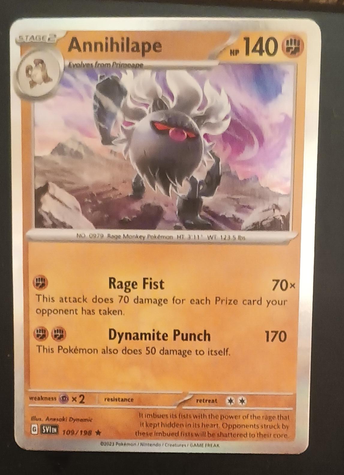 Scarlet & Violet Annihilape [Holo] Pokémon card