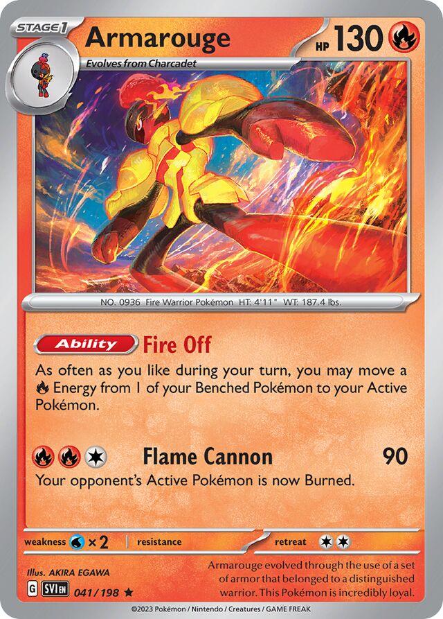 Scarlet & Violet Armarouge [Holo] Pokémon card
