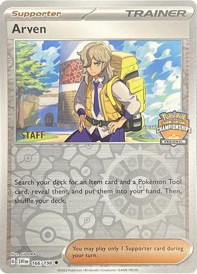 Scarlet & Violet Arven [Regional-Championships-Staff] Pokémon card