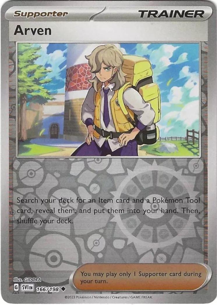 Scarlet & Violet Arven [Reverse Holo] Pokémon card