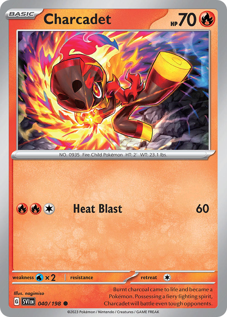 Scarlet & Violet Charcadet Pokémon card