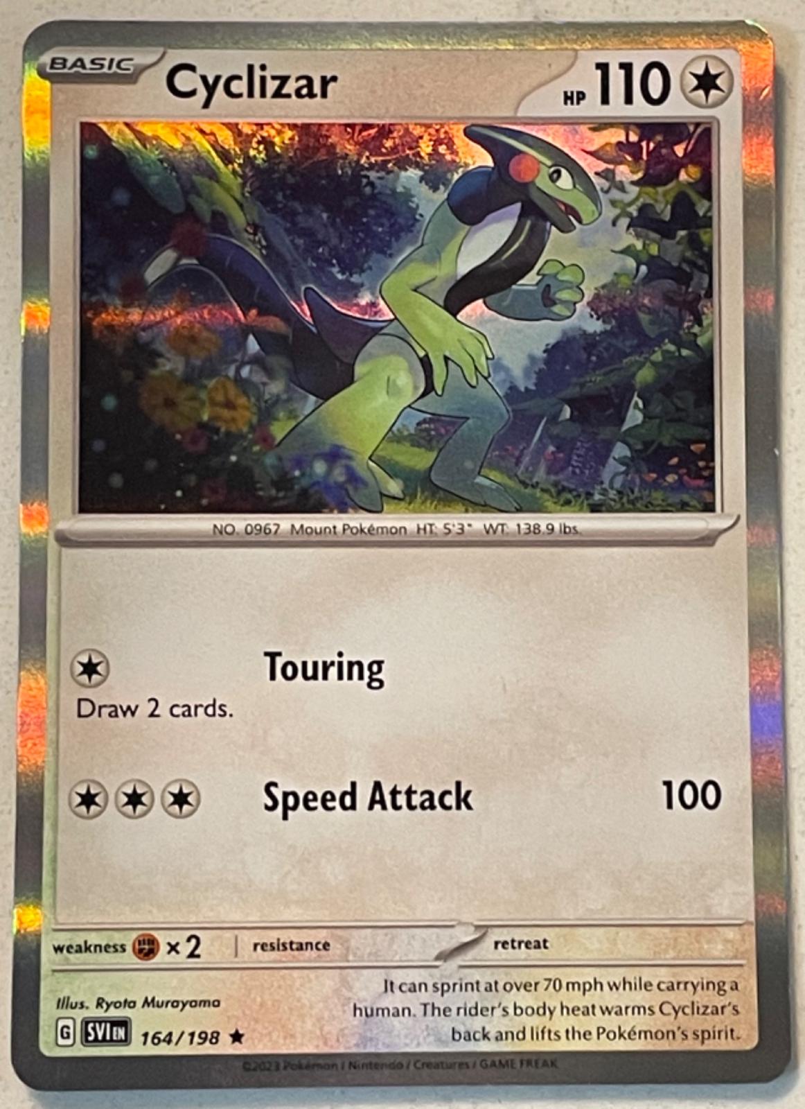 Scarlet & Violet Cyclizar [Holo] Pokémon card