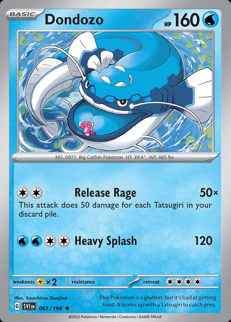Scarlet & Violet Dondozo [Holo] Pokémon card