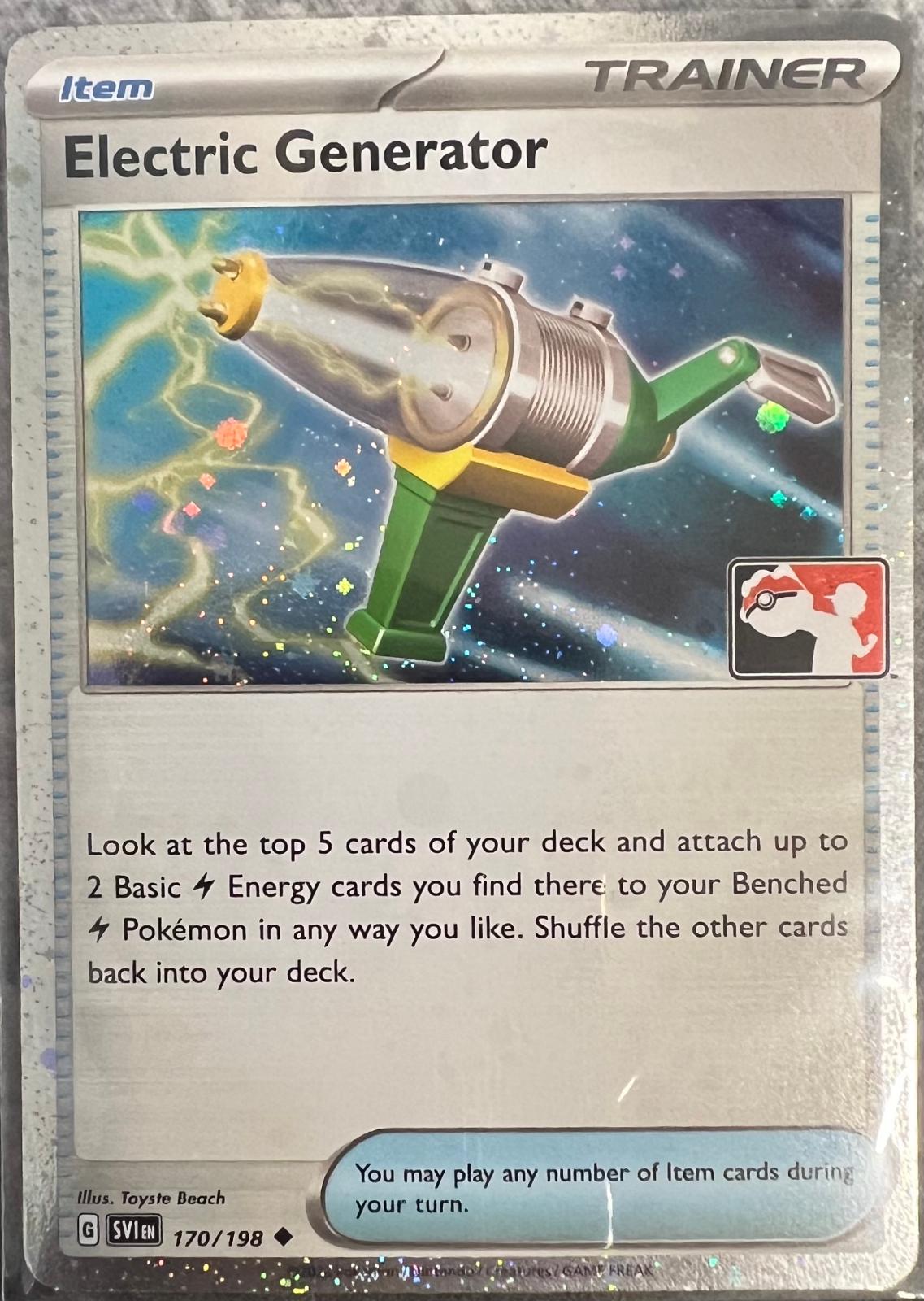 Scarlet & Violet Electric Generator [Prize-Pack] Pokémon card