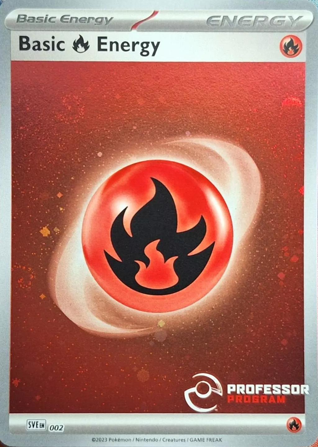 Scarlet & Violet Fire Energy [Professor-Program] Pokémon card