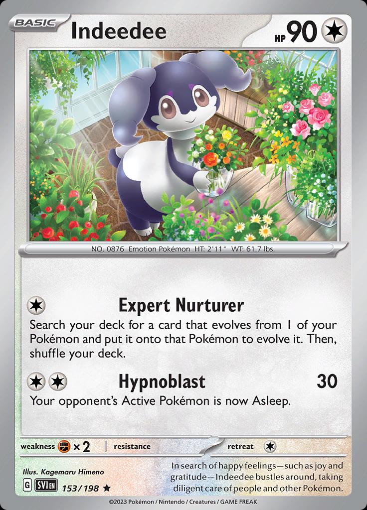 Scarlet & Violet Indeedee [Holo] Pokémon card