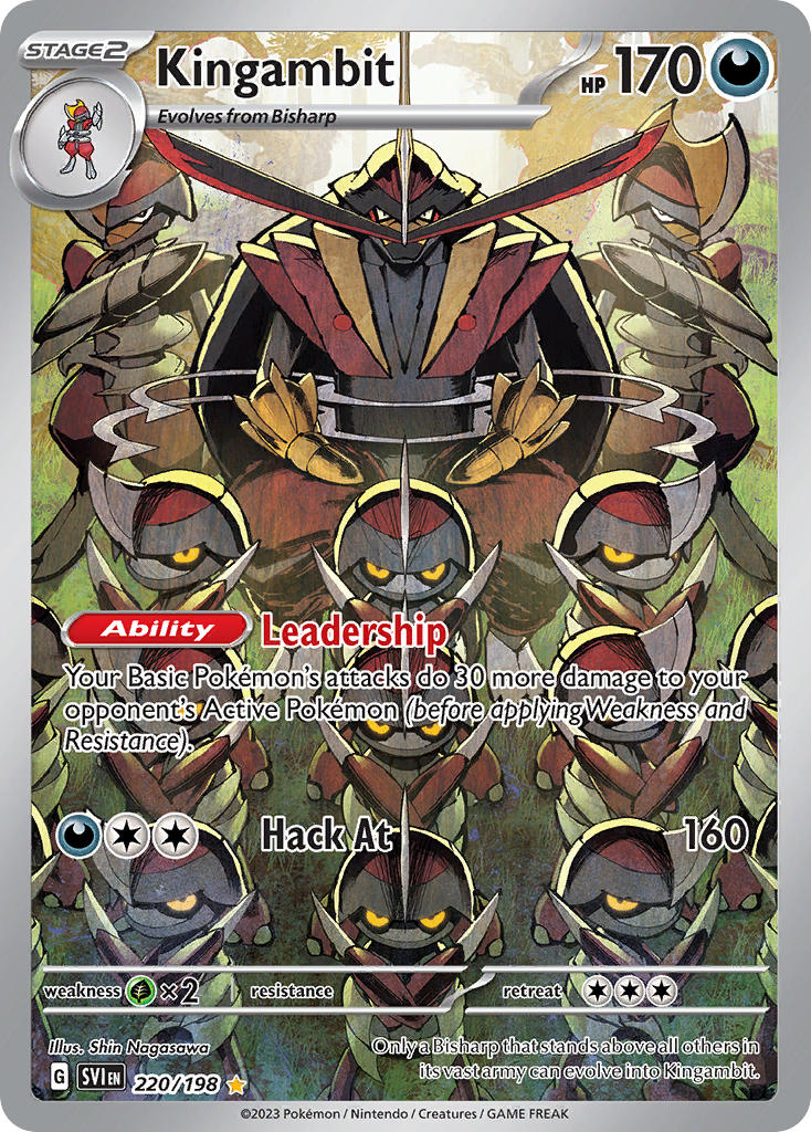 Scarlet & Violet Kingambit Pokémon card