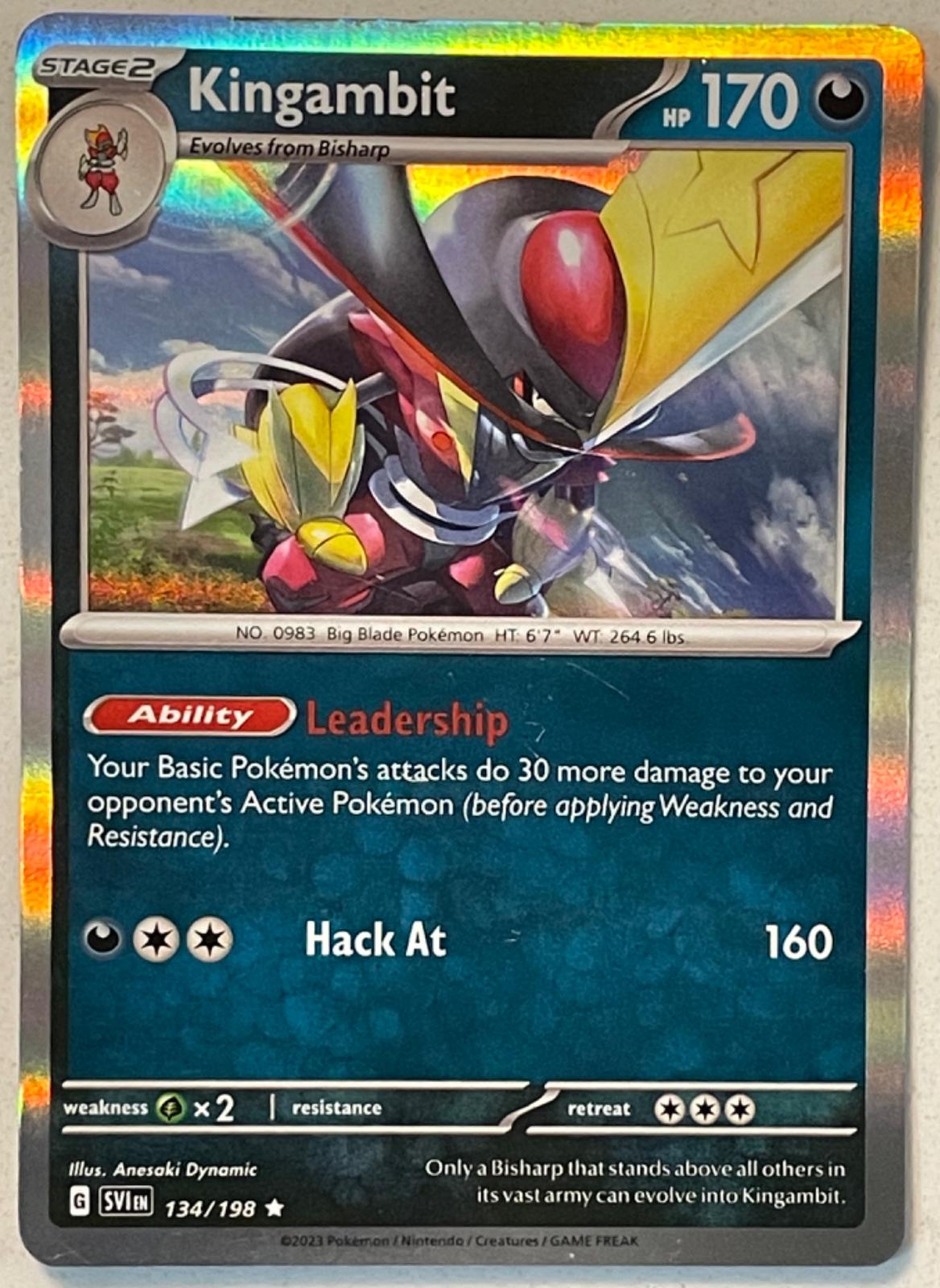 Scarlet & Violet Kingambit [Holo] Pokémon card