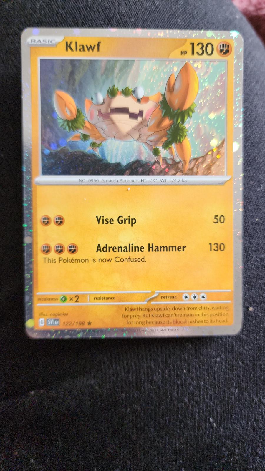Scarlet & Violet Klawf [Cosmos] Pokémon card
