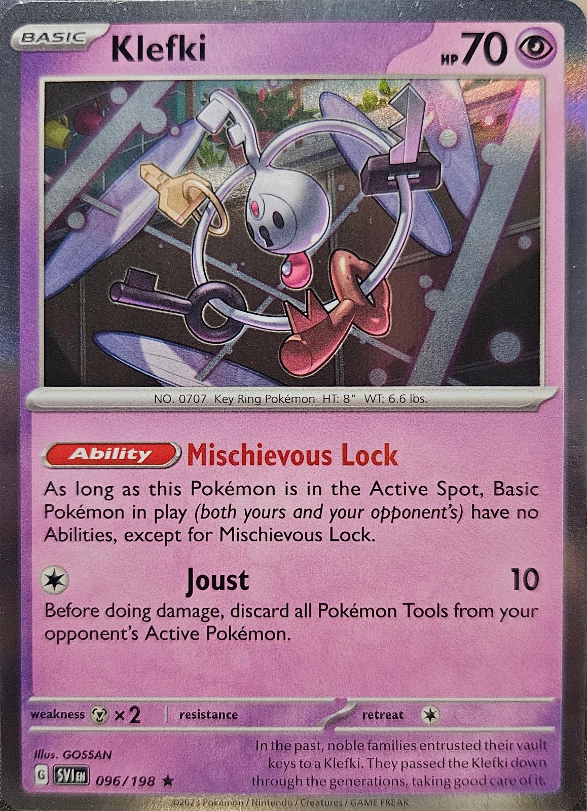 Scarlet & Violet Klefki [Holo] Pokémon card