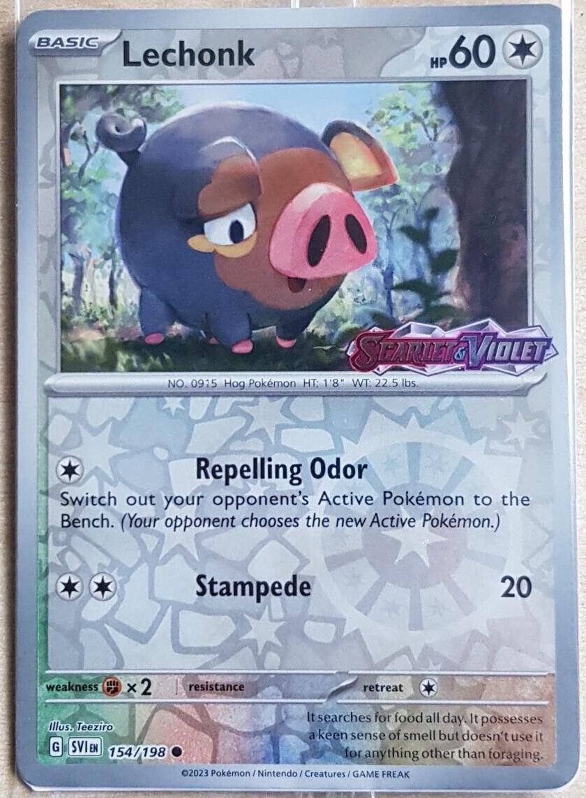 Scarlet & Violet Lechonk [Stamped] Pokémon card