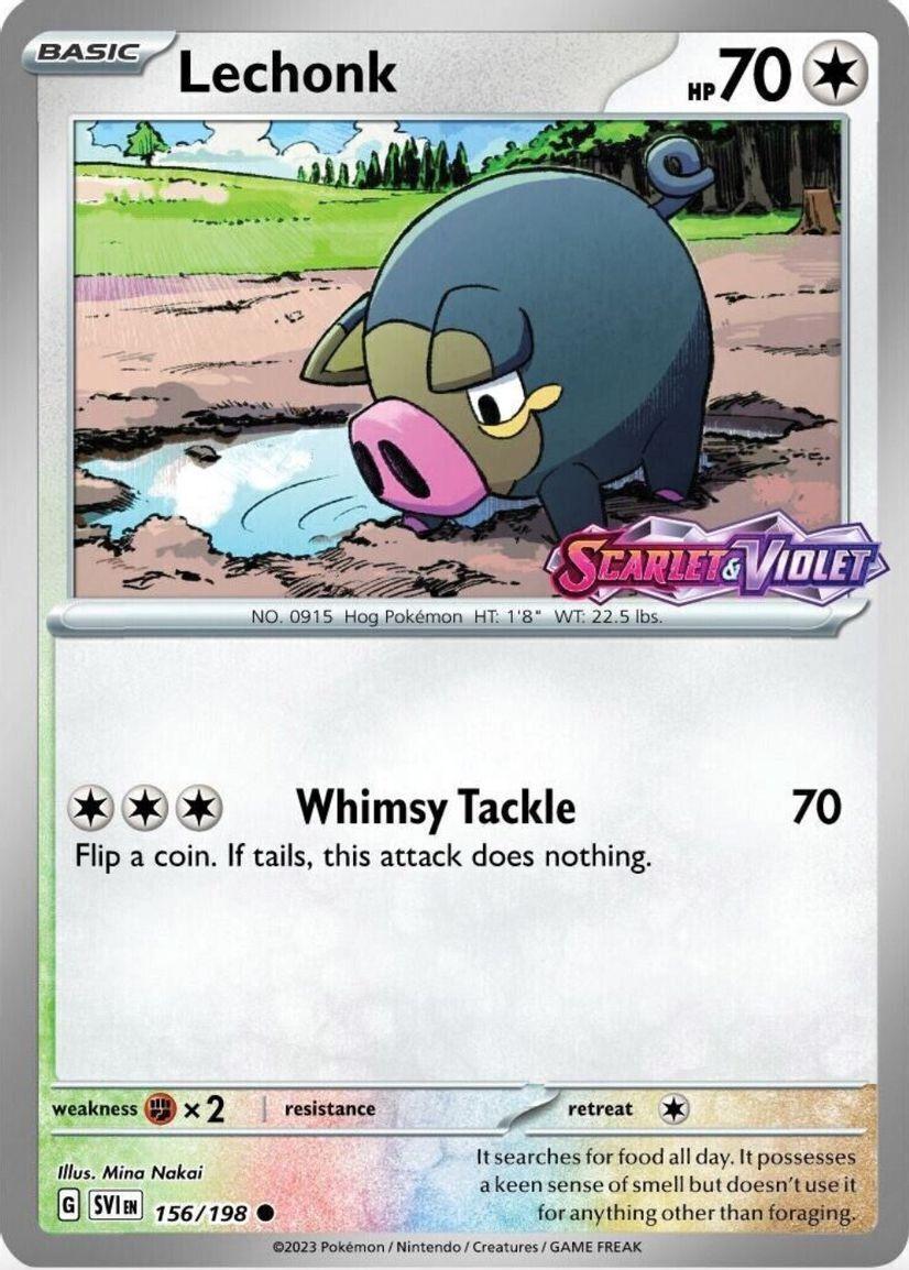 Scarlet & Violet Lechonk [Stamped] Pokémon card