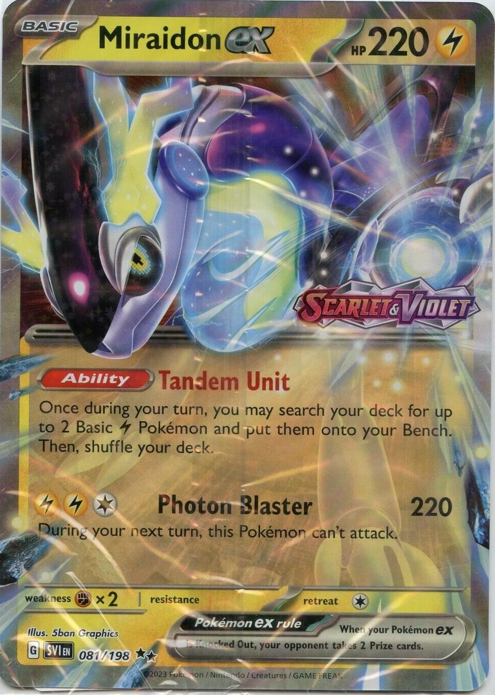 Scarlet & Violet Miraidon ex [Stamped] Pokémon card
