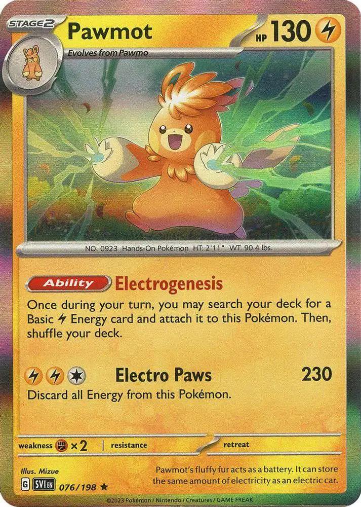 Scarlet & Violet Pawmot [Holo] Pokémon card