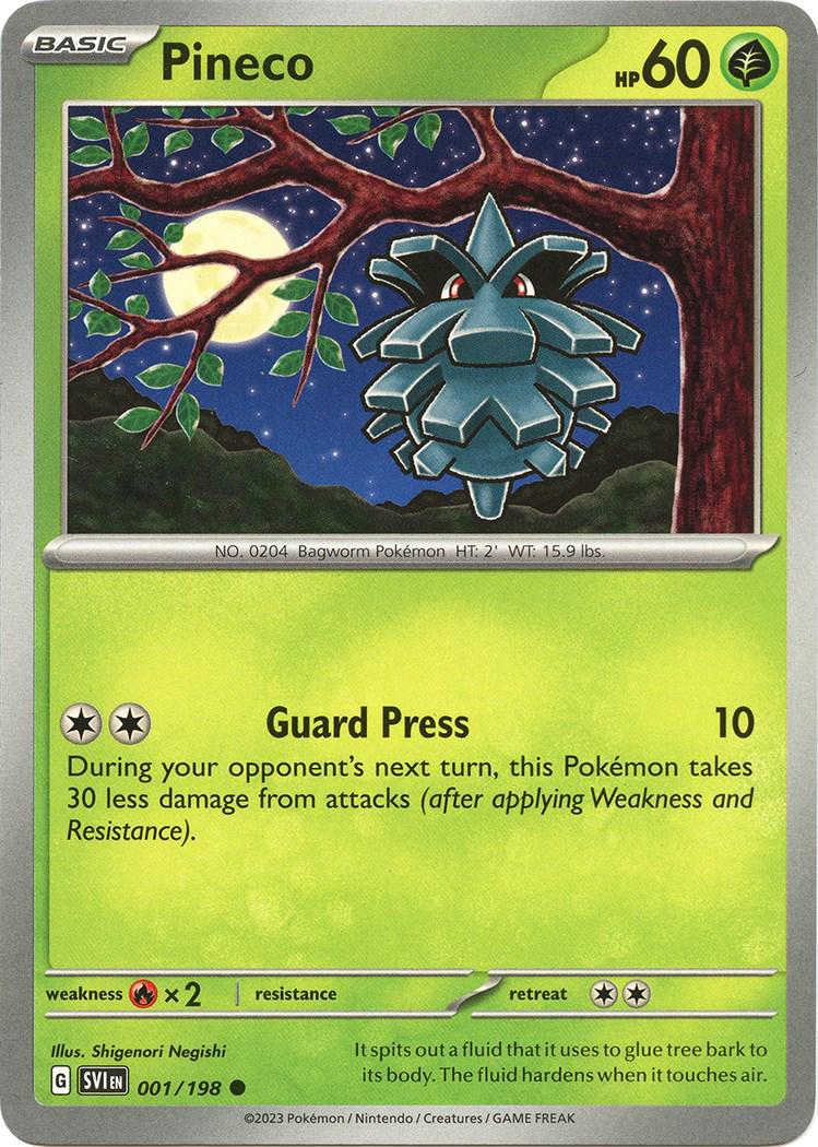 Scarlet & Violet Pineco Pokémon card