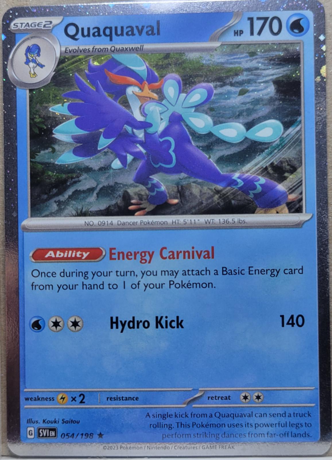 Scarlet & Violet Quaquaval [Cosmos-Holo] Pokémon card