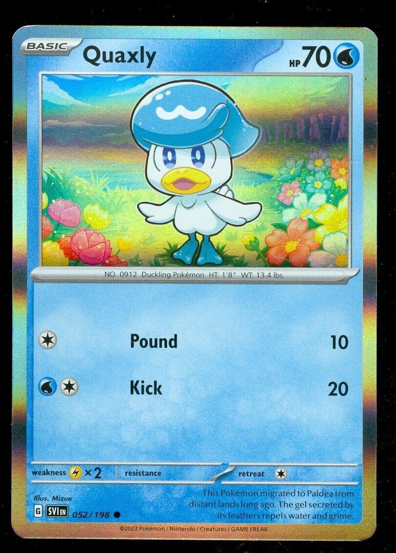 Scarlet & Violet Quaxly [Holo] Pokémon card