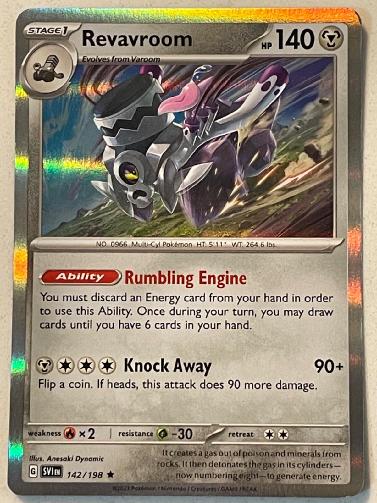 Scarlet & Violet Revavroom [Holo] Pokémon card
