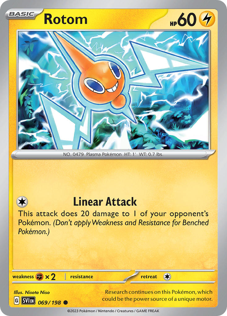 Scarlet & Violet Rotom Pokémon card